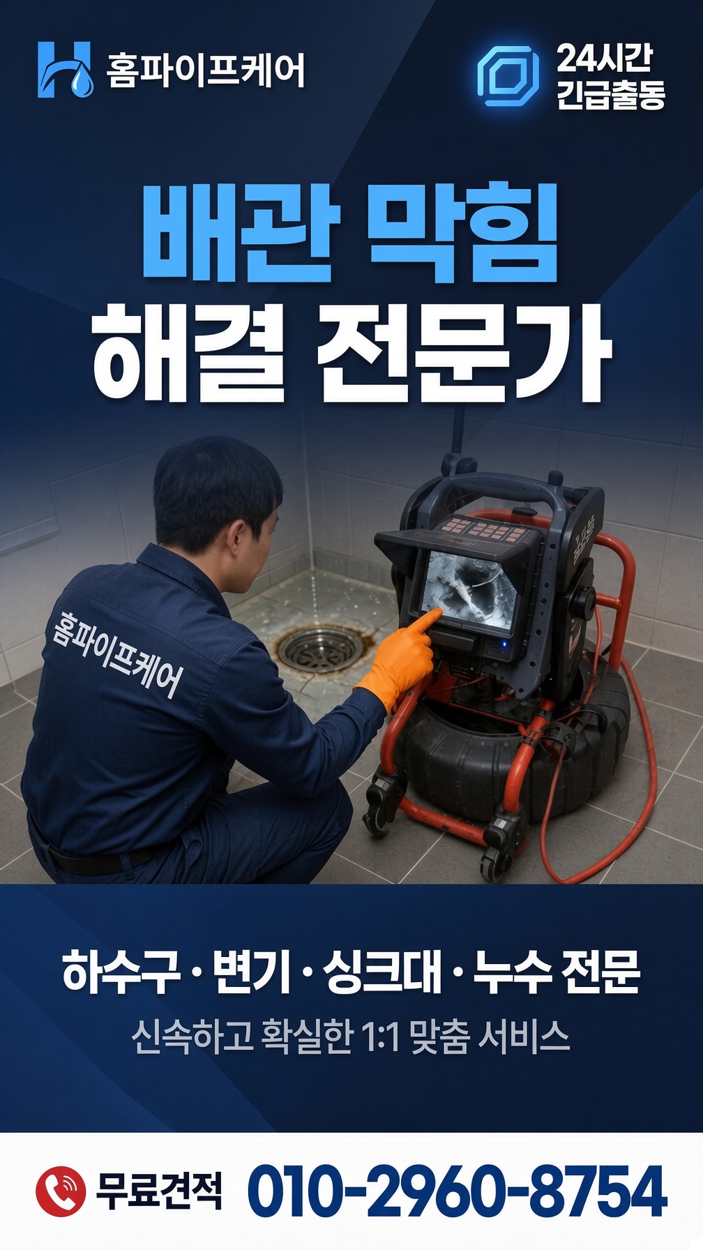 관인면 중리 하수구막힘 현장 사진